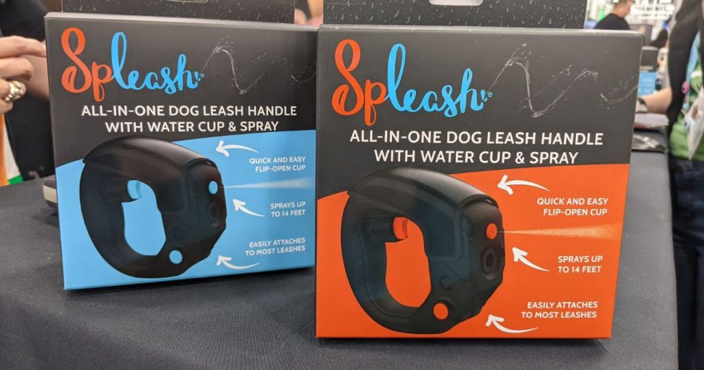 two boxes of the spleash leash handle | The Latest Outdoor Travel Gear for Pets at SuperZoo 2022