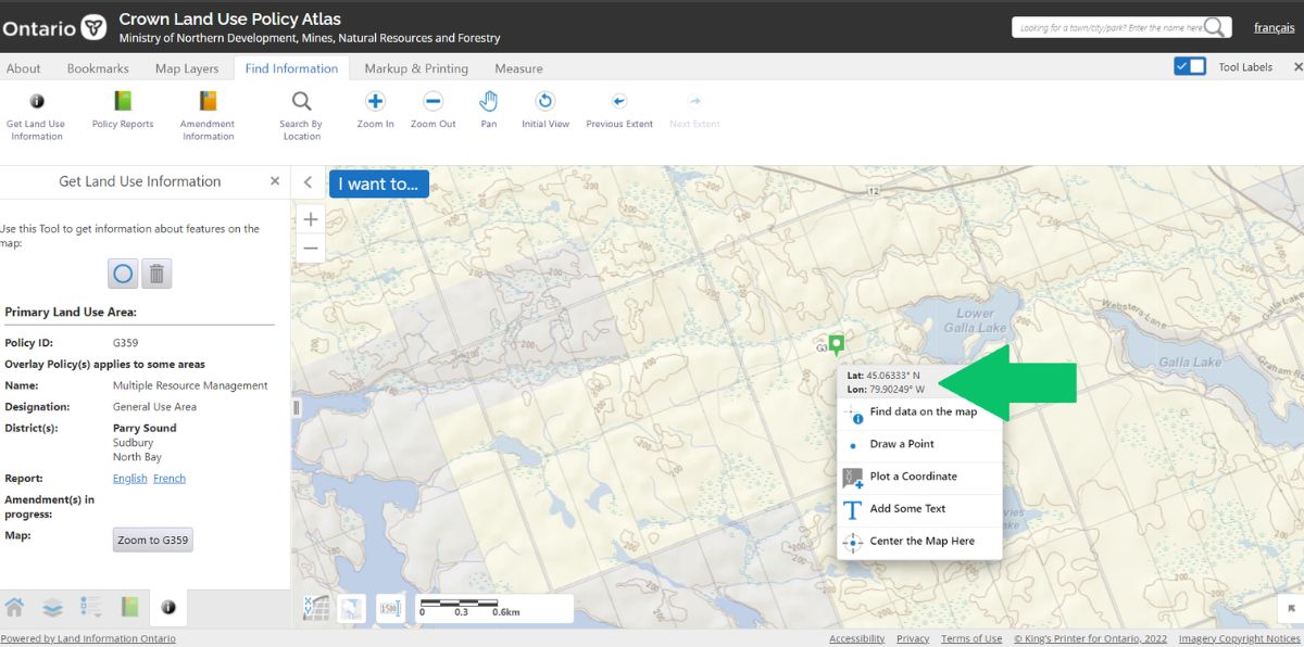 crown land use policy atlas screenshot | How to Find Free Camping with the Crown Land Atlas