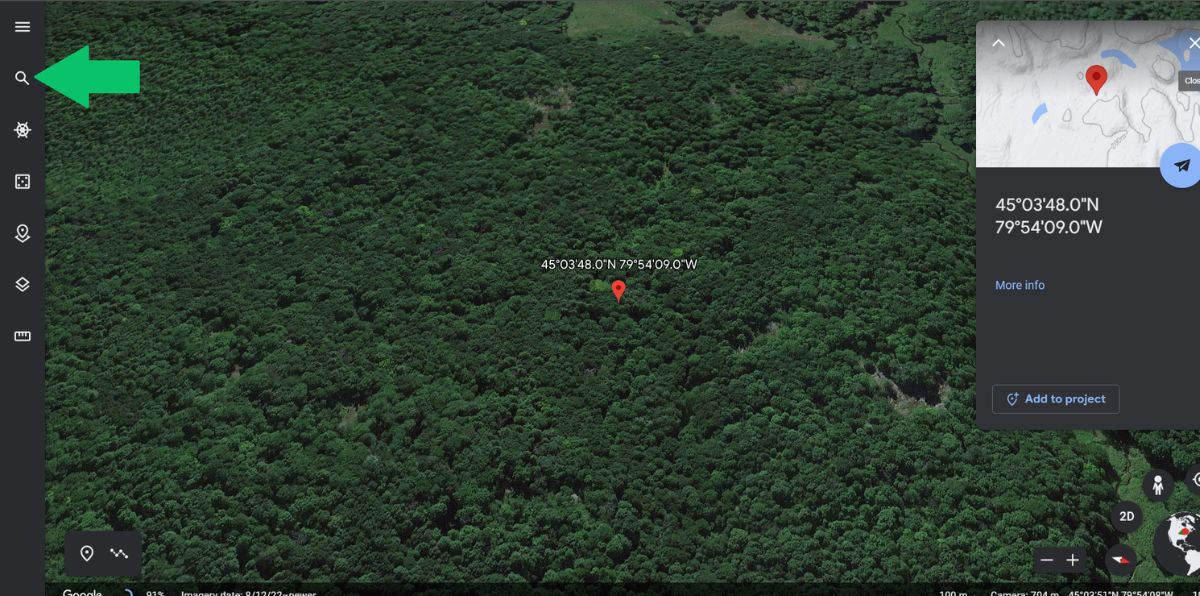 google earth screenshot | How to Find Free Camping with the Crown Land Atlas