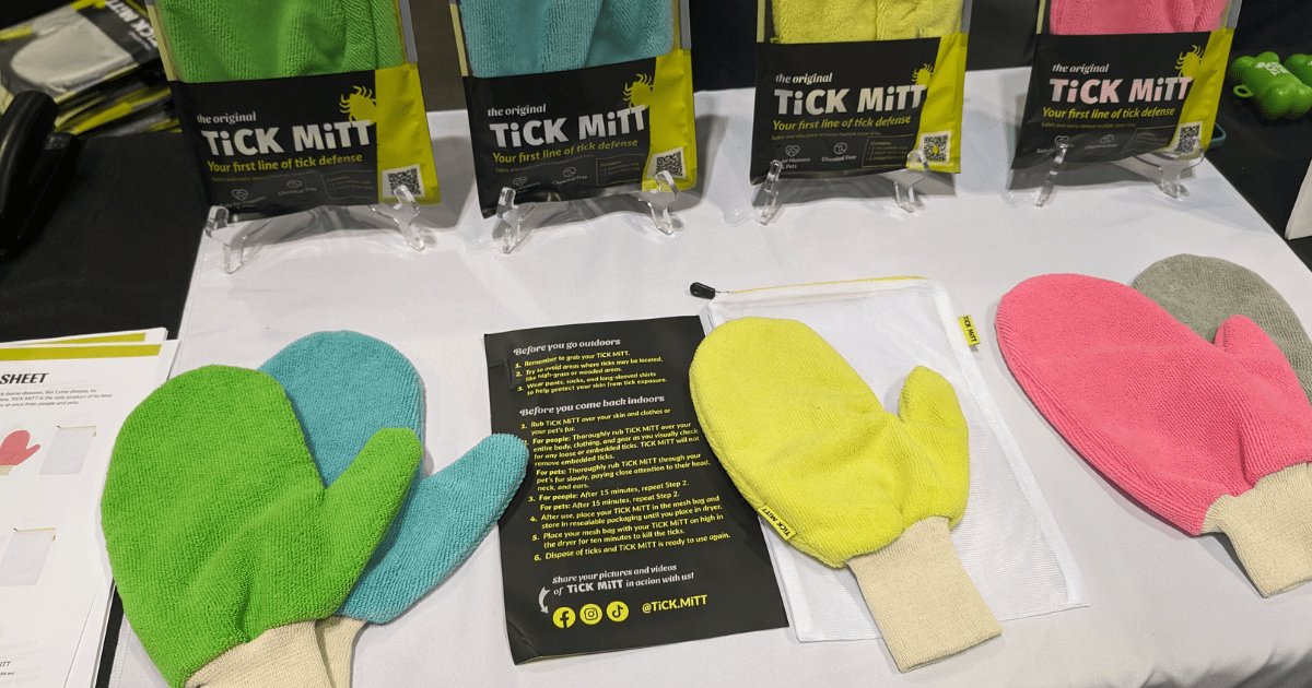 display of tick mitt products | Incredible Pet-Friendly Travel Products from Global Pet Expo 2024